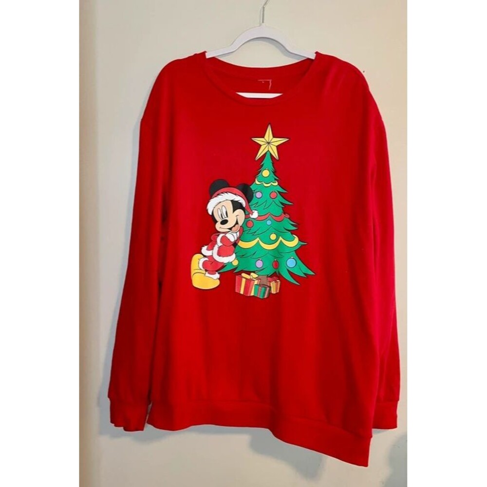 Disney vintage men’s 3X Mickey Mouse red sweatshirt